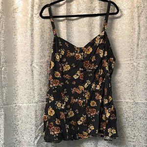 Torrid Dark Gray/Navy Floral Camisole – Size 4